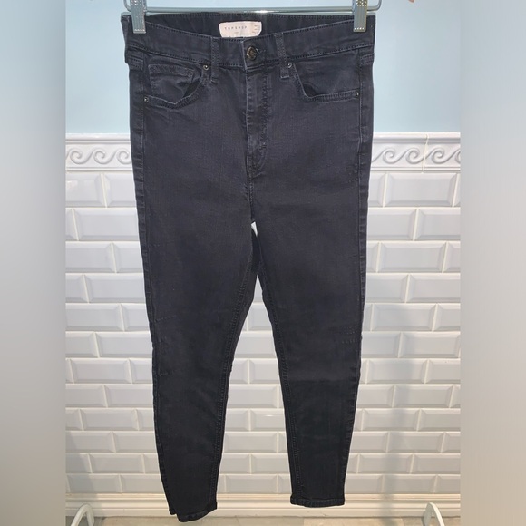 Topshop Jamie skinny jean W28 L30 Black - Picture 3 of 5